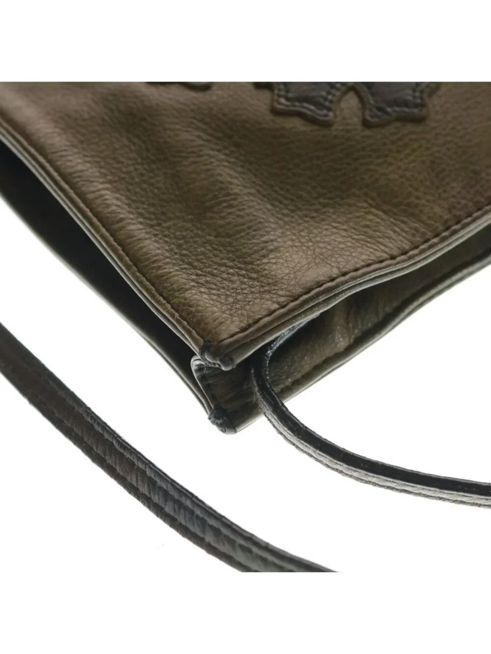 Chrome Hearts SQ Square Pocket 3 Cross Patch Leather Shi Shoulder Bag Camouflage